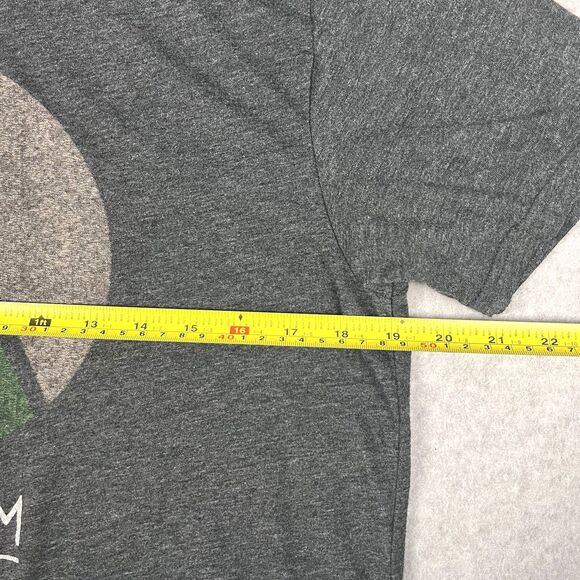 Volcom Top Mens Large Grey Splicer Graphic Tee Modern Fit Shirt Stone 1991 Retro - Picture 7 of 14